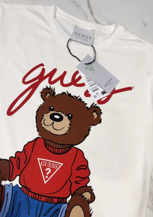 Koszulka Damska Guess Z Długim Rękawem Longsleeve Biała