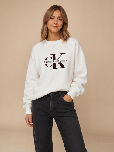 Bluza Damska Calvin Klein Biała front