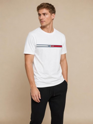 Koszulka Męska Tommy Jeans Biała front