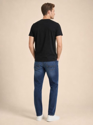 Koszulka Męska Calvin Klein Dekolt V Czarna back