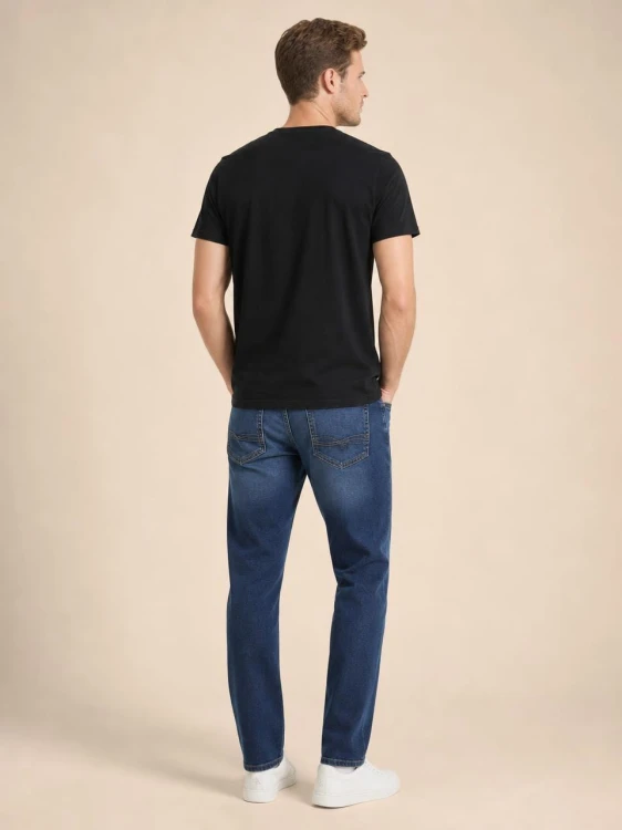 Koszulka Męska Calvin Klein Dekolt V Czarna back