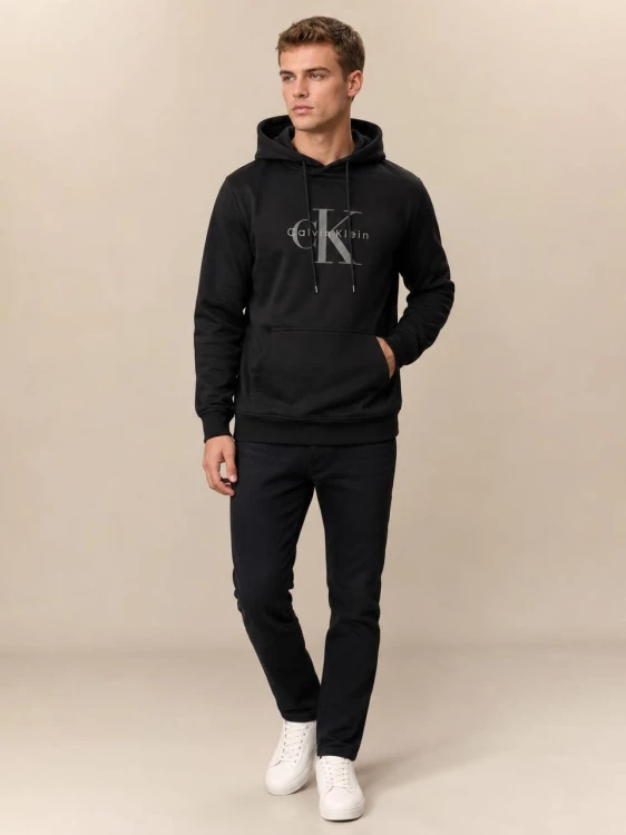 Bluza Calvin Klein Męska Czarna front