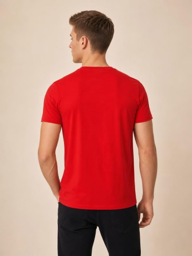 Koszulka Męska Tommy Hilfiger Czerwona back