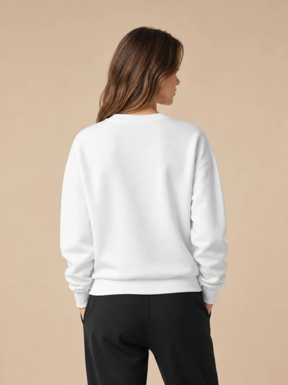 Bluza Damska Guess Biała Bez Kaptura back