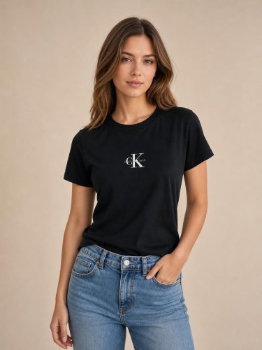 Koszulka Damska Calvin Klein Czarna front