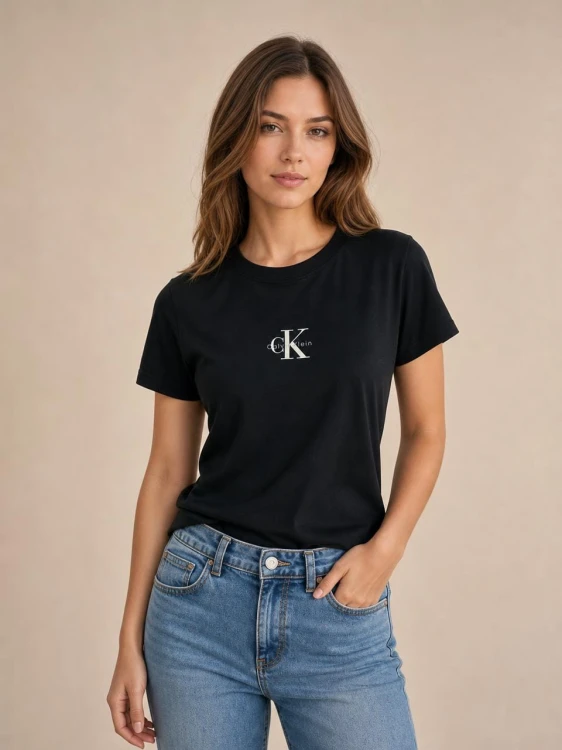 Koszulka Damska Calvin Klein Czarna front