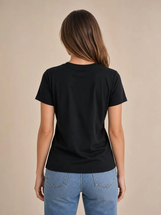 Koszulka Damska Calvin Klein Czarna back