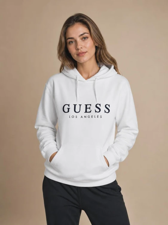 Bluza Damska Guess Los Angeles Biała front