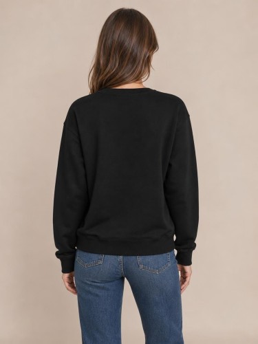 Bluza Damska Guess Czarna Bez Kaptura back