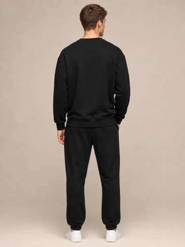 Bluza Calvin Klein Męska Bez Kaptura Czarna back