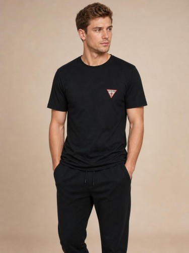 Koszulka Męska Guess USA Czarna front