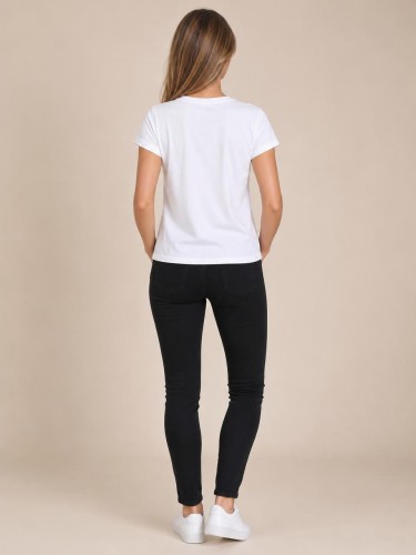 Koszulka Calvin Klein Damska Biała back