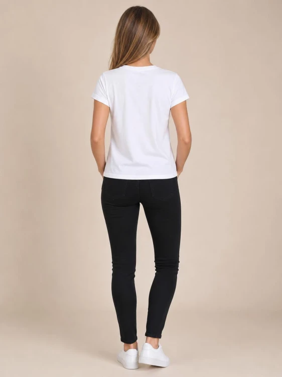 Koszulka Calvin Klein Damska Biała back