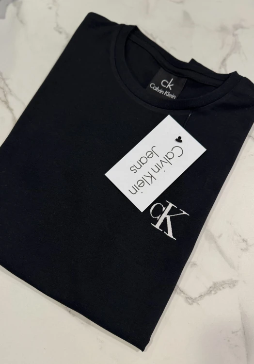 Koszulka Damska Calvin Klein Czarna Haft