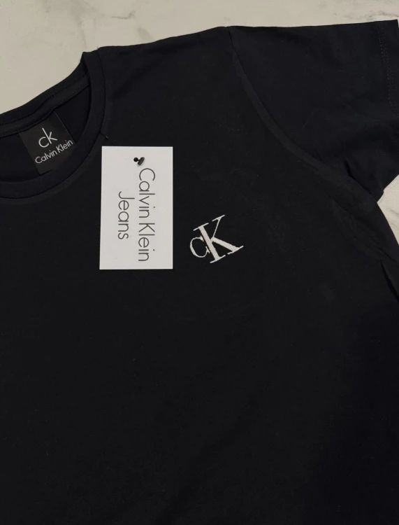Koszulka Damska Calvin Klein Czarna Haft