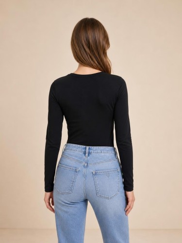 Koszulka Damska Guess Z Długim Rękawem Longsleeve back