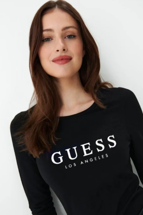 Koszulka Damska Guess Z Długim Rękawem Longsleeve