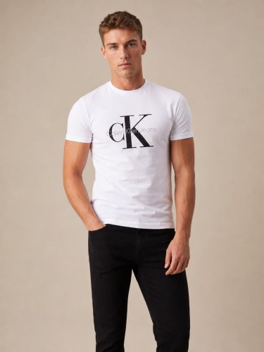 Koszulka Calvin Klein Męska Biała front
