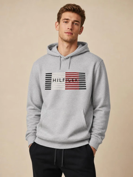 Bluza Męska Tommy Hilfiger Szara front