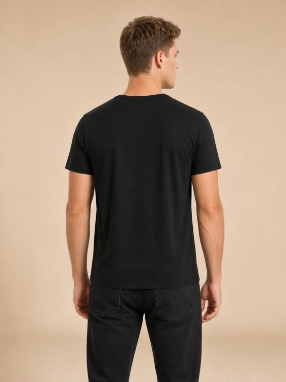 Koszulka Męska Guess Los Angeles Czarna back