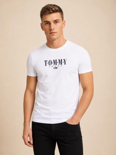 Koszulka Męska Tommy Jeans Biała front