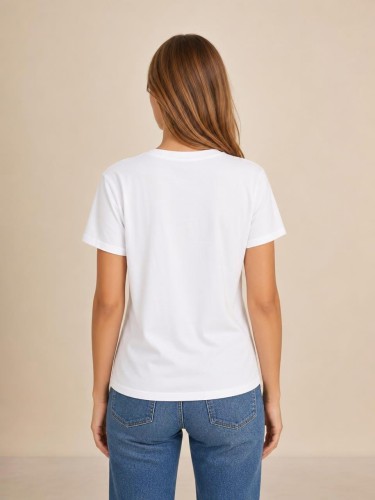 Koszulka Damska Tommy Hilfiger Biała back