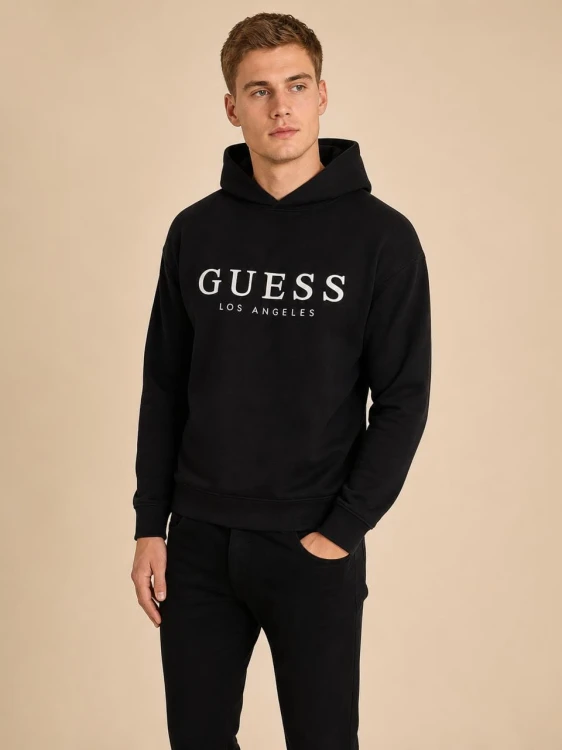 Bluza Męska Guess Los Angeles Czarna front