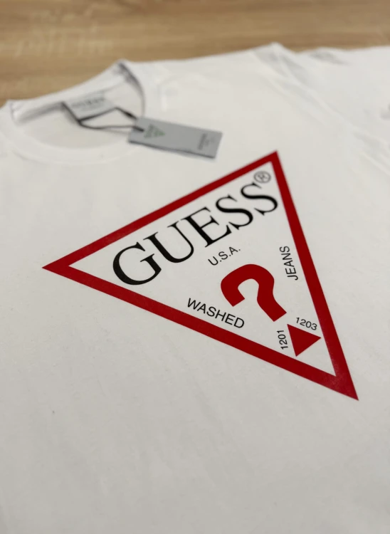 Koszulka Męska Guess USA Biała