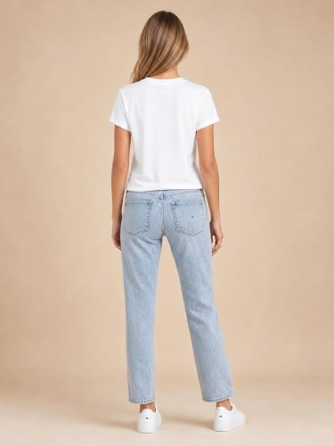 Koszulka Damska Tommy Jeans Biała back