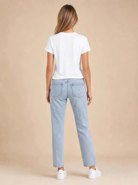 Koszulka Damska Tommy Jeans Biała back
