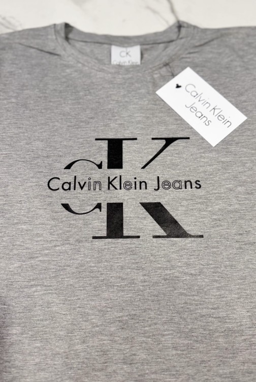 Koszulka Calvin Klein Męska Szara