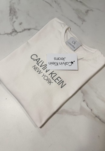 Koszulka Damska Calvin Klein Z Długim Rękawem Longsleeve Biała