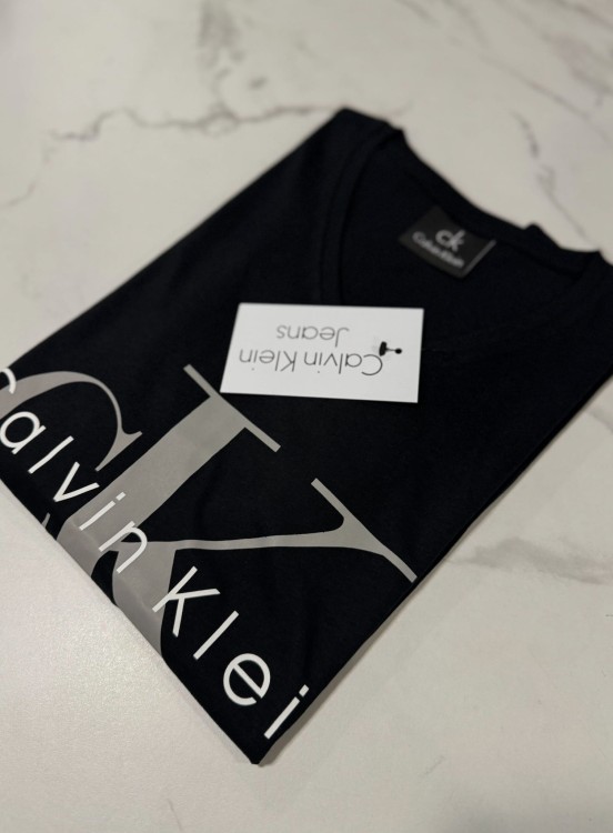 Koszulka Damska Calvin Klein Dekolt V Czarna