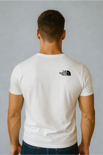 Koszulka Męska The North Face Biała Dekolt V