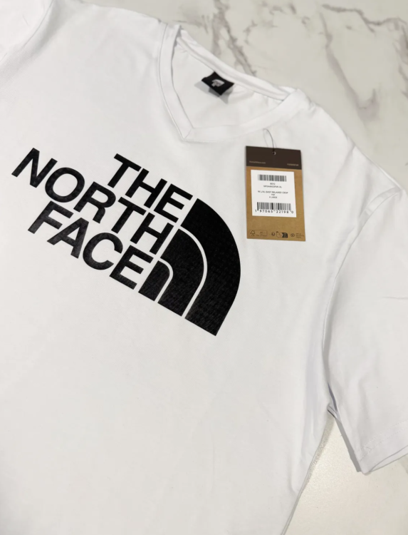 Koszulka Męska The North Face Biała Dekolt V