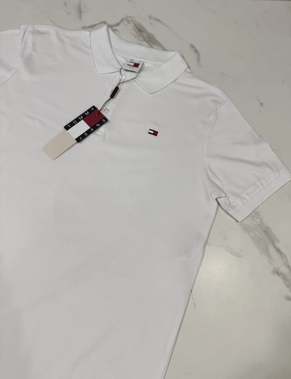 Koszulka POLO Męska Tommy Jeans Biała