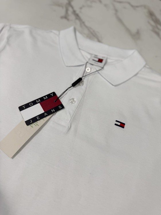 Koszulka POLO Męska Tommy Jeans Biała