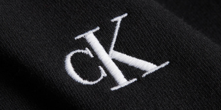 Koszulka Męska Calvin Klein Czarna Haft