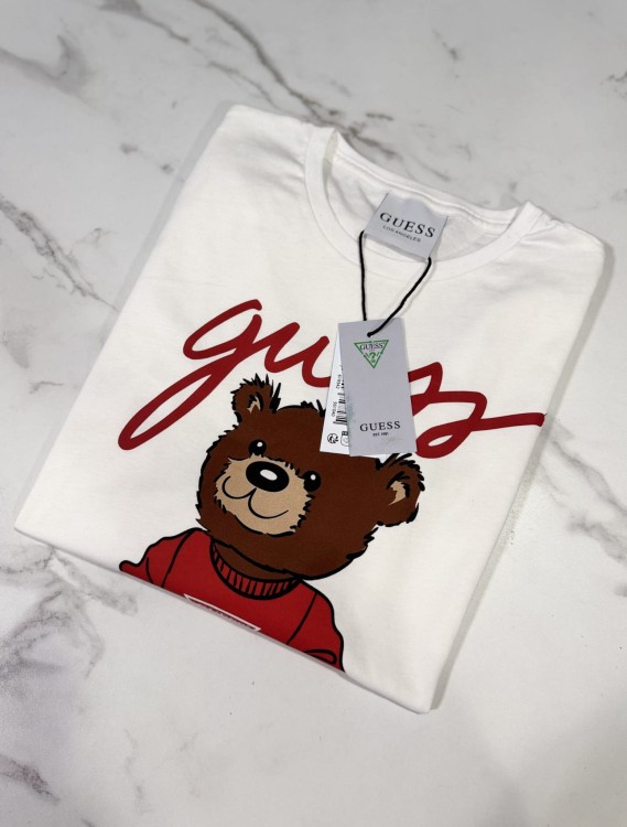 Koszulka Damska Guess Z Długim Rękawem Longsleeve Biała