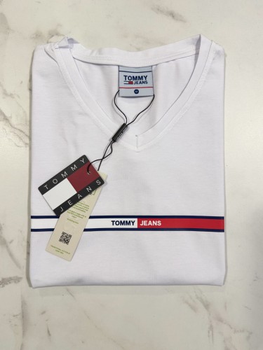 Koszulka Damska Tommy Jeans Biała Dekolt V