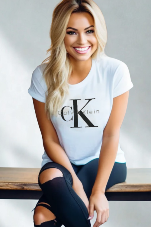 Koszulka Calvin Klein Damska Biała