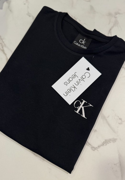 Koszulka Damska Calvin Klein Czarna Haft