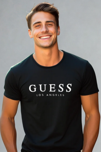 Koszulka Męska Guess Los Angeles Czarna