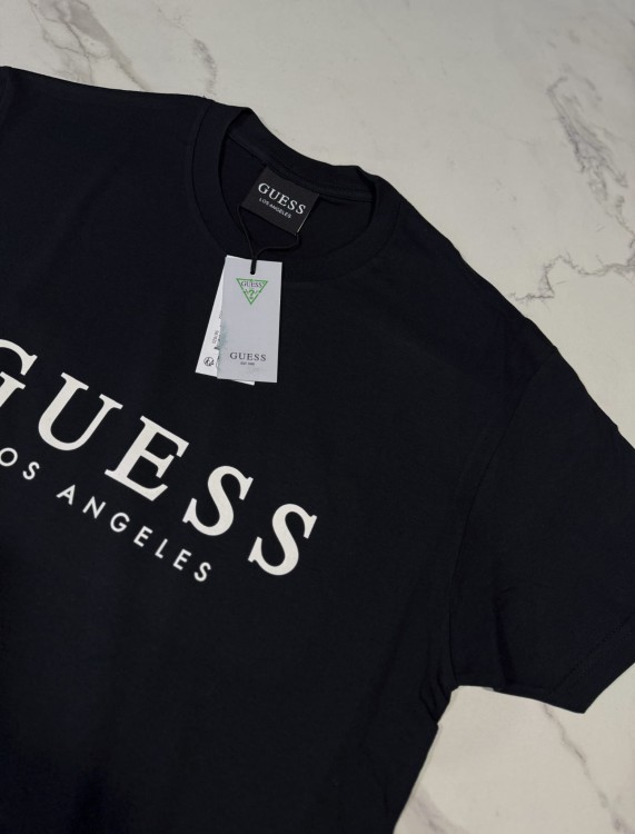 Koszulka Męska Guess Los Angeles Czarna