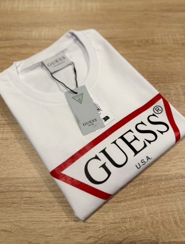Koszulka Męska Guess USA Biała
