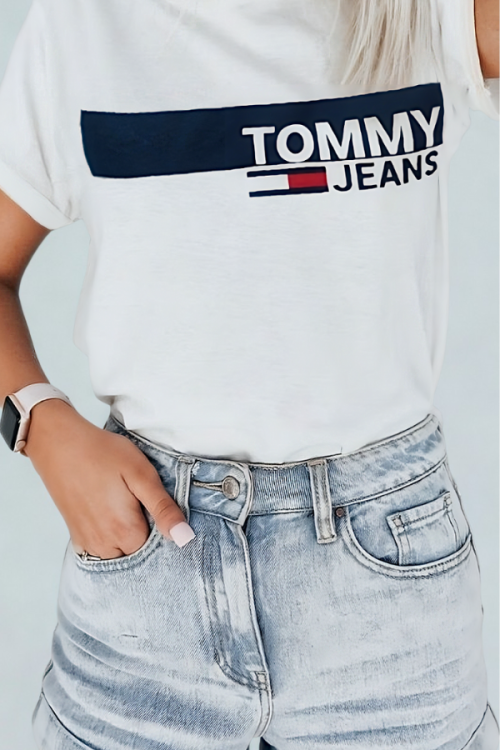 Koszulka Damska Tommy Jeans Biała