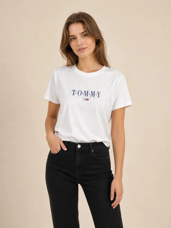 Koszulka Damska Tommy Jeans Biała front