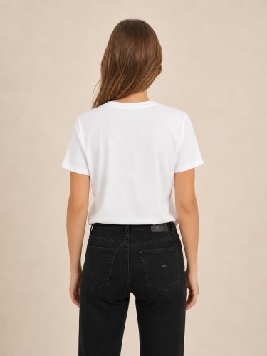 Koszulka Damska Tommy Jeans Biała back