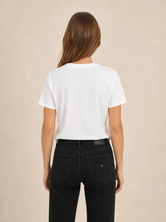 Koszulka Damska Tommy Jeans Biała back