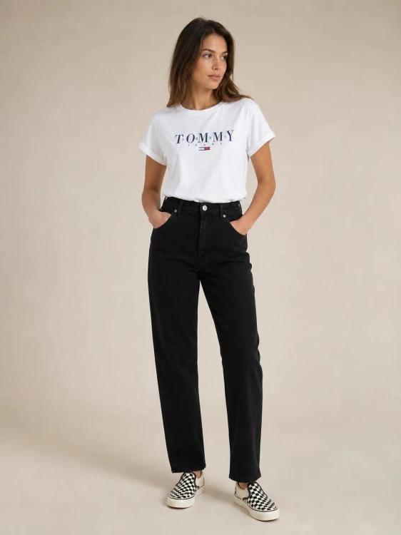 Koszulka Damska Tommy Jeans Biała front